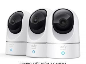 Combo 3 Camera Eufy Pan & Tilt 360 độ 2K Indoor Security