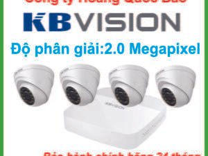 TRỌN BỘ 04 CAMERA KBVISION 2.0 Megapixel