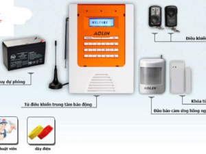AL6088GSM Báo Động 80 Zone Không Dây Kết Hợp 04 Zone Có Dây